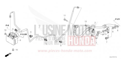 HINTERE BREMSLEITUNG/MODULATOR ADV350AR de 2024